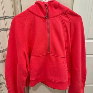 Lululemon half zip hooded scuba